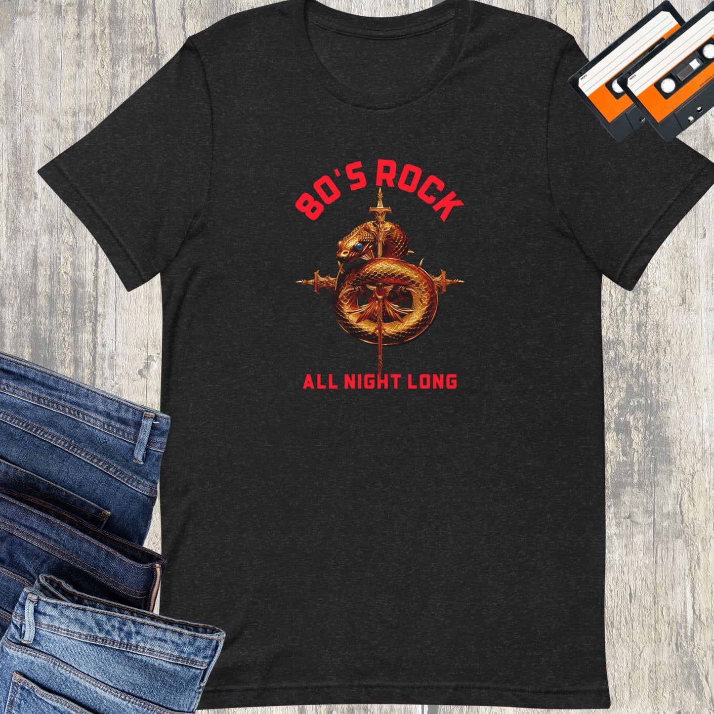 80s Rock All Night Long Unisex t-shirt || Happiness and Music Merch