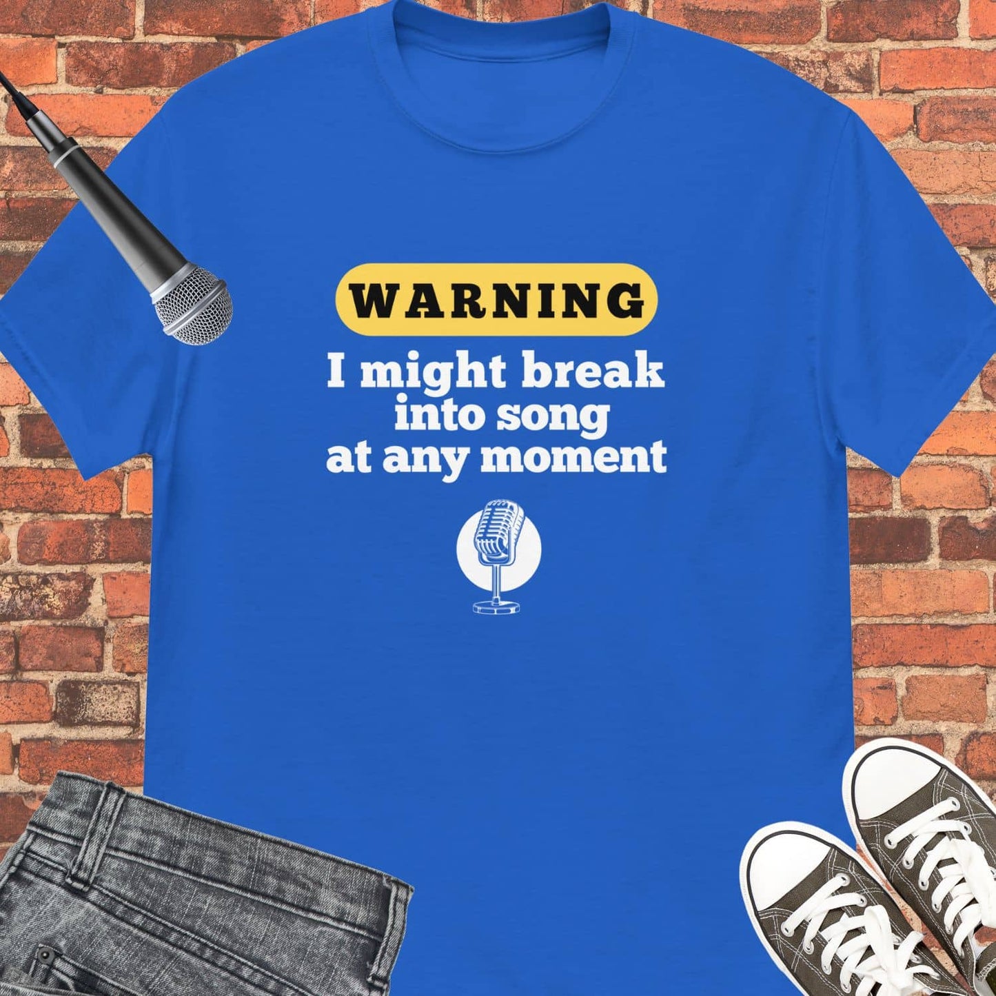 I might break into song Unisex tee || Happiness and Music Merch