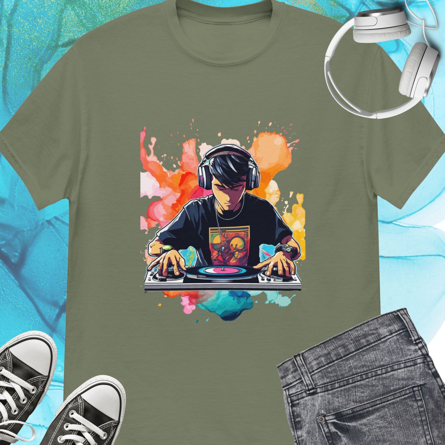 DJ at work Unisex tee || Happiness and Music Merch