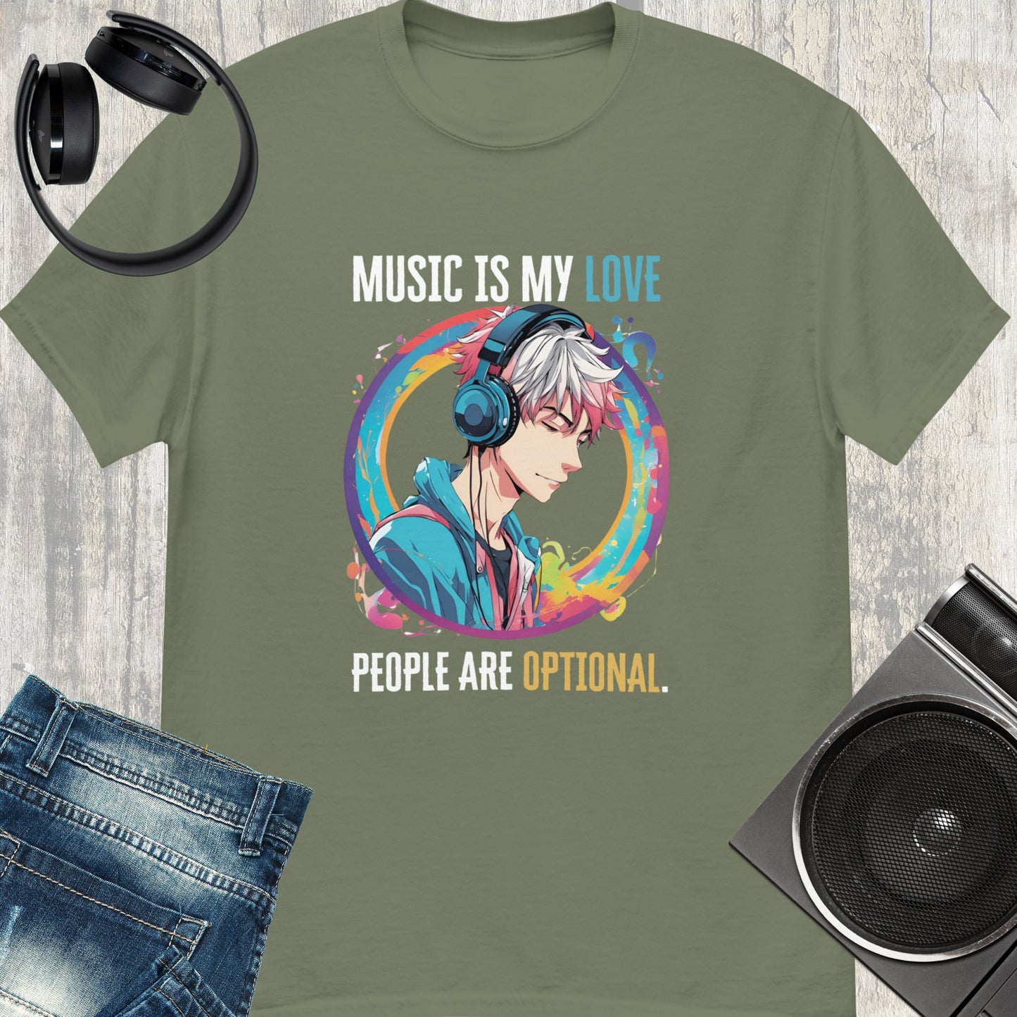 Music is my love Unisex tee || Happiness and Music Merch