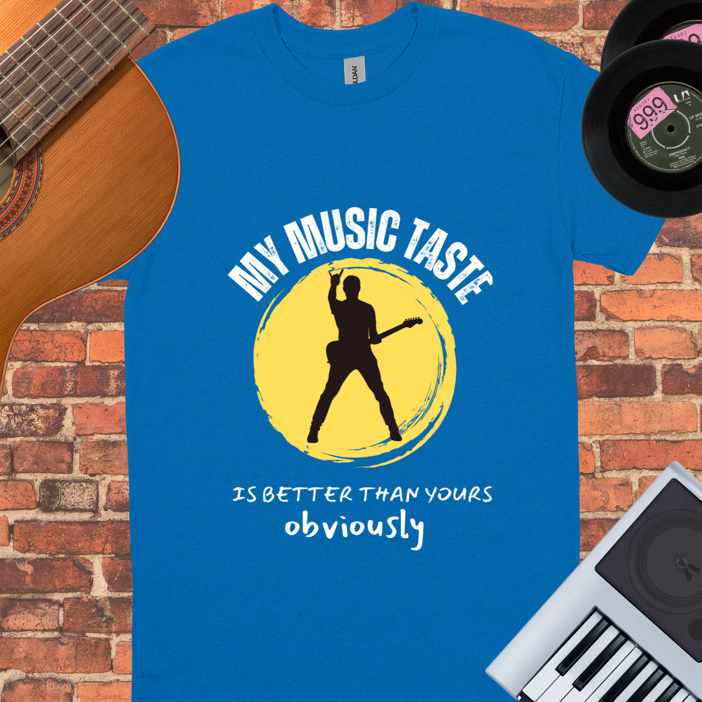 My music taste is better than yours unisex tee || Happiness and Music Merch