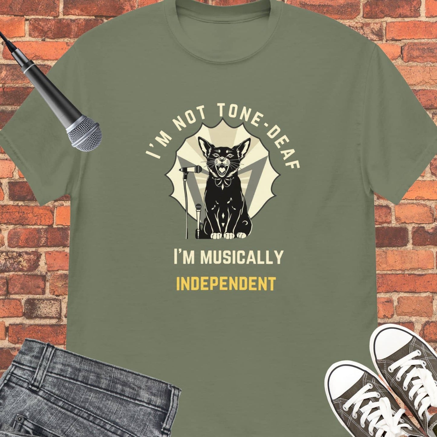 I’m not tone-deaf Unisex tee || Happiness and Music Merch