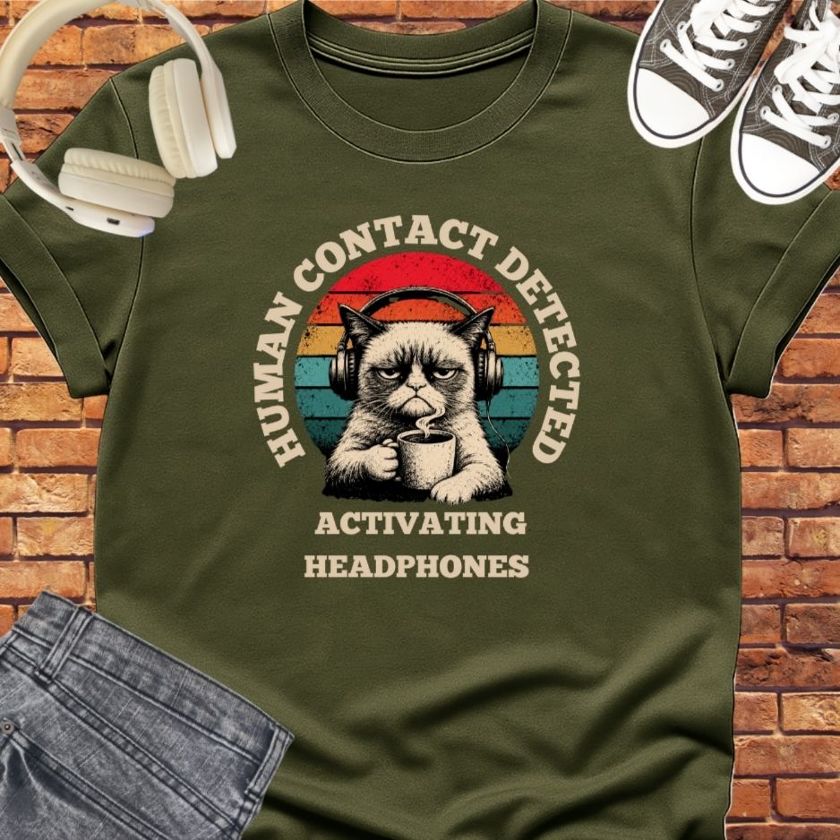 contact detected tee 2|| Happiness and Music Merch