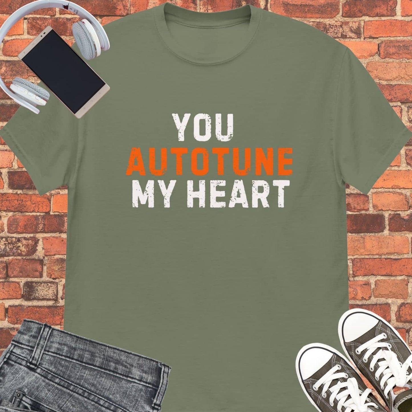 You autotune my heart Unisex tee || Happiness and Music Merch