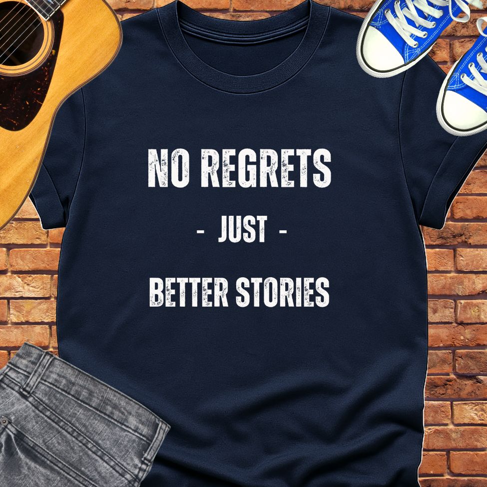 No regrets tee || Happiness and Music Merch