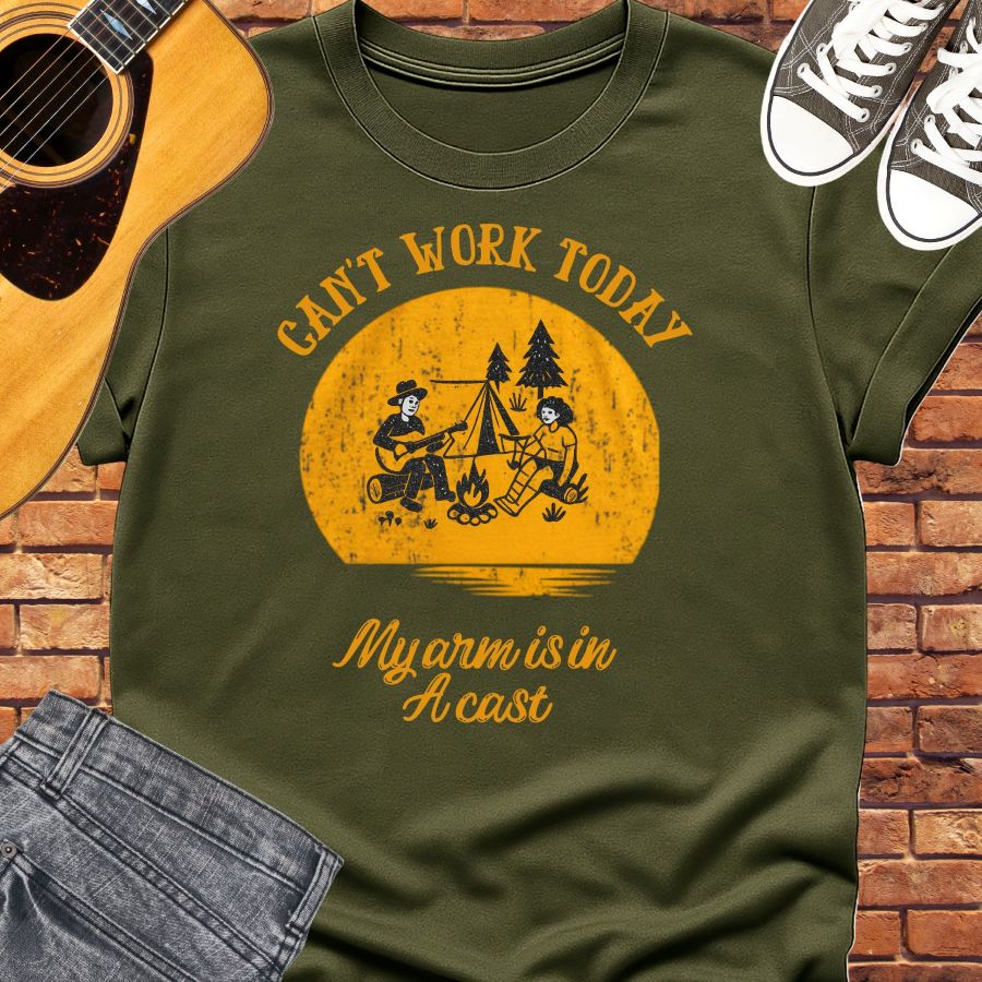 Can't work today tee || Happiness and Music Merch