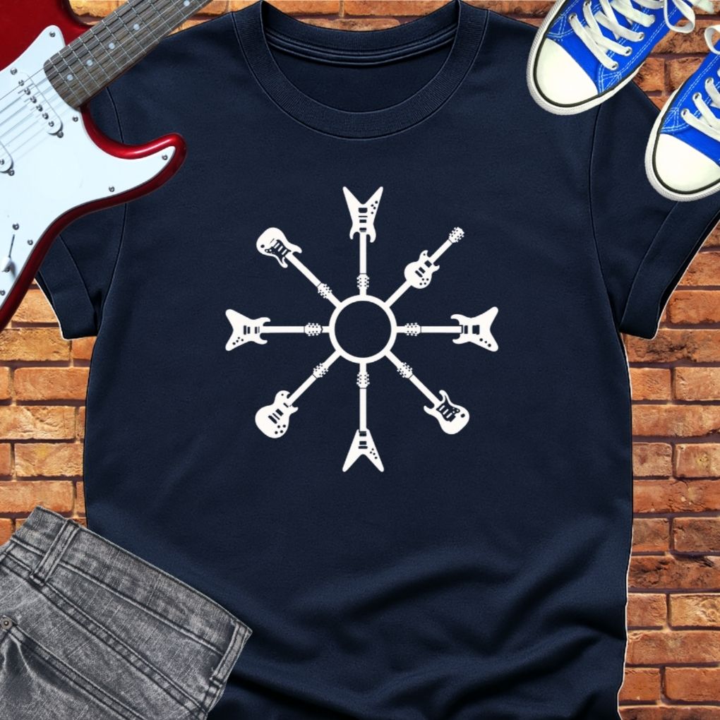 Guitar circle tee || Happiness and Music Merch
