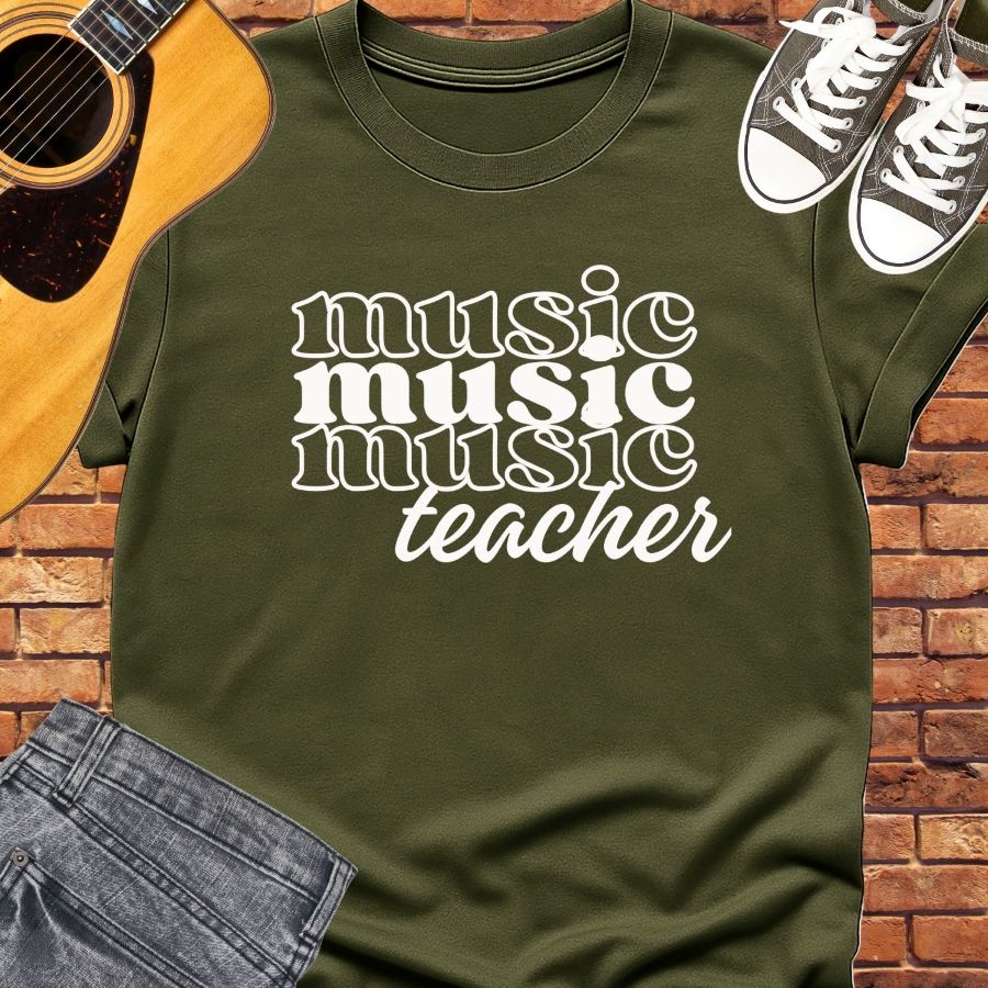 Music teacher tee || Happiness and Music Merch