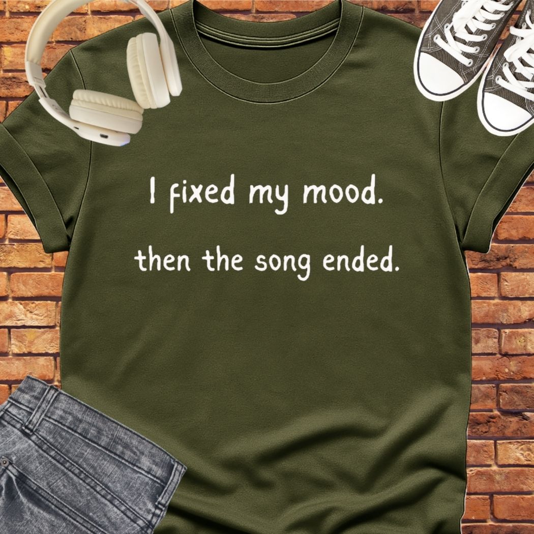 Fixed My Mood tee || Happiness and Music Merch