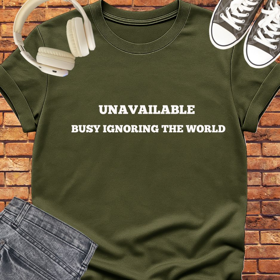 Unavailable Waiting tee || Happiness and Music Merch