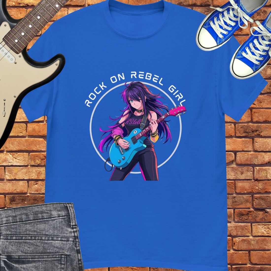 Rock on Rebel Girl Classic Tee || Happiness and Music Merch