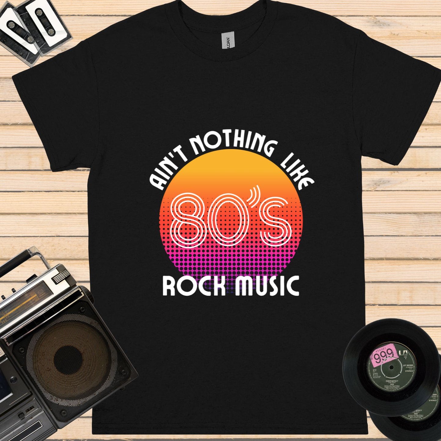 Ain't Nothing Like 80s Rock Music tee || Happiness and Music Merch