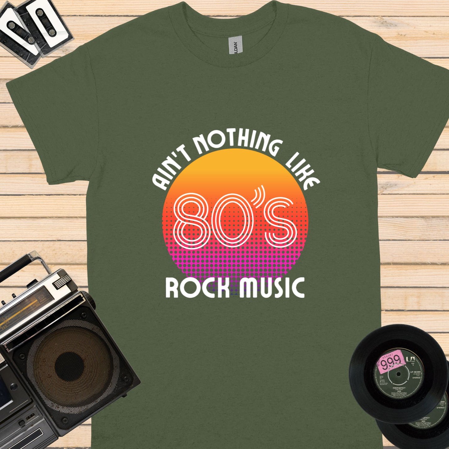 Ain't Nothing Like 80s Rock Music tee || Happiness and Music Merch