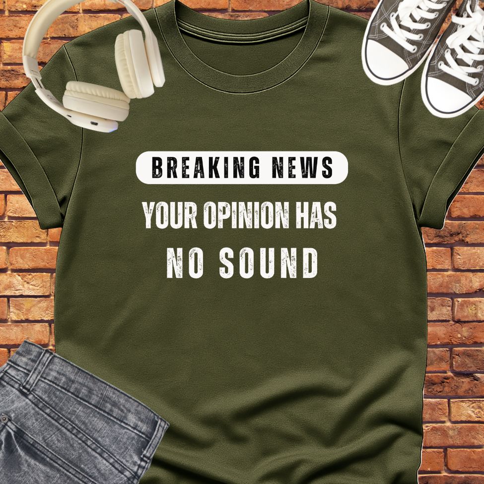 Breaking News opinion tee || Happiness and Music Merch