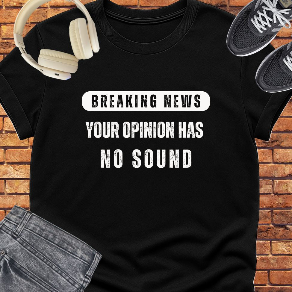 Breaking News opinion tee || Happiness and Music Merch