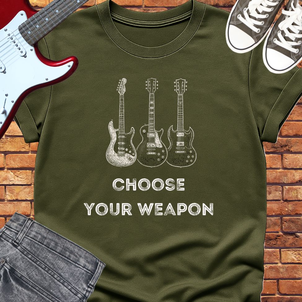 Choose your Weapon classic tee || Happiness and Music Merch