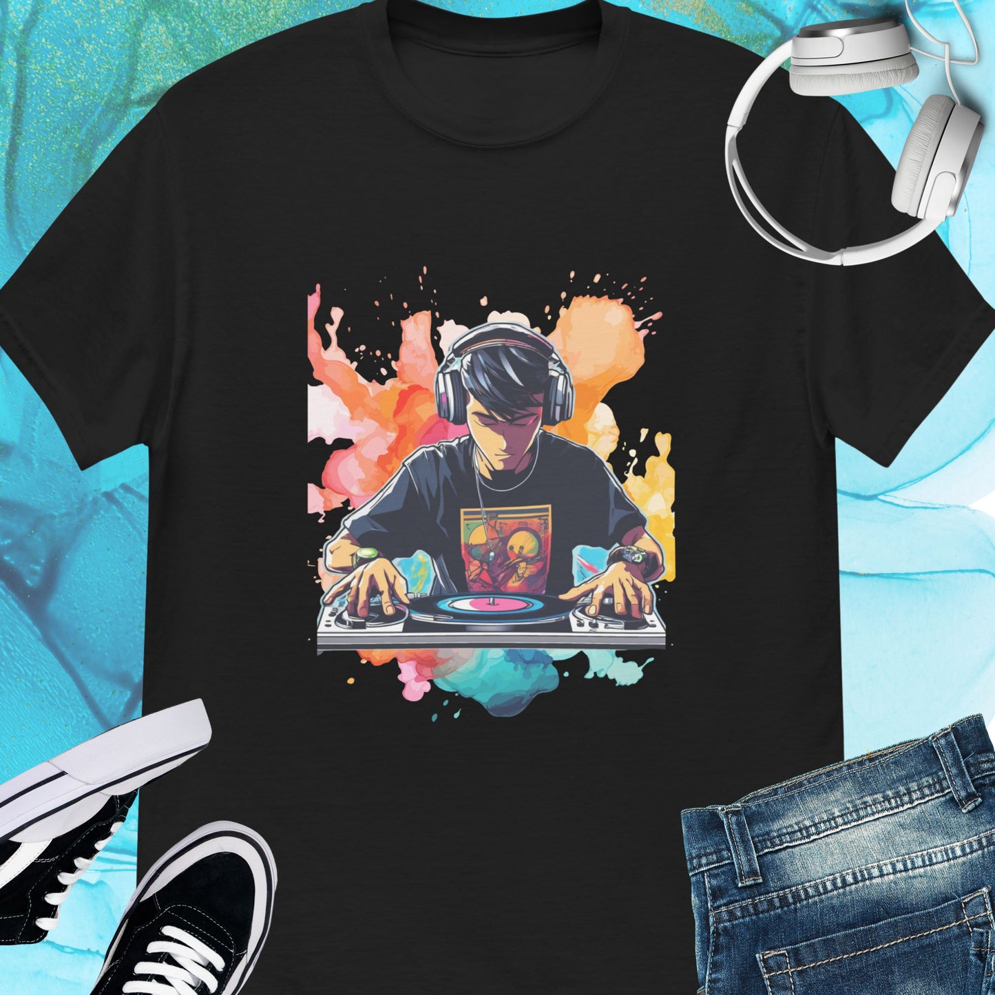 DJ at work Unisex tee || Happiness and Music Merch