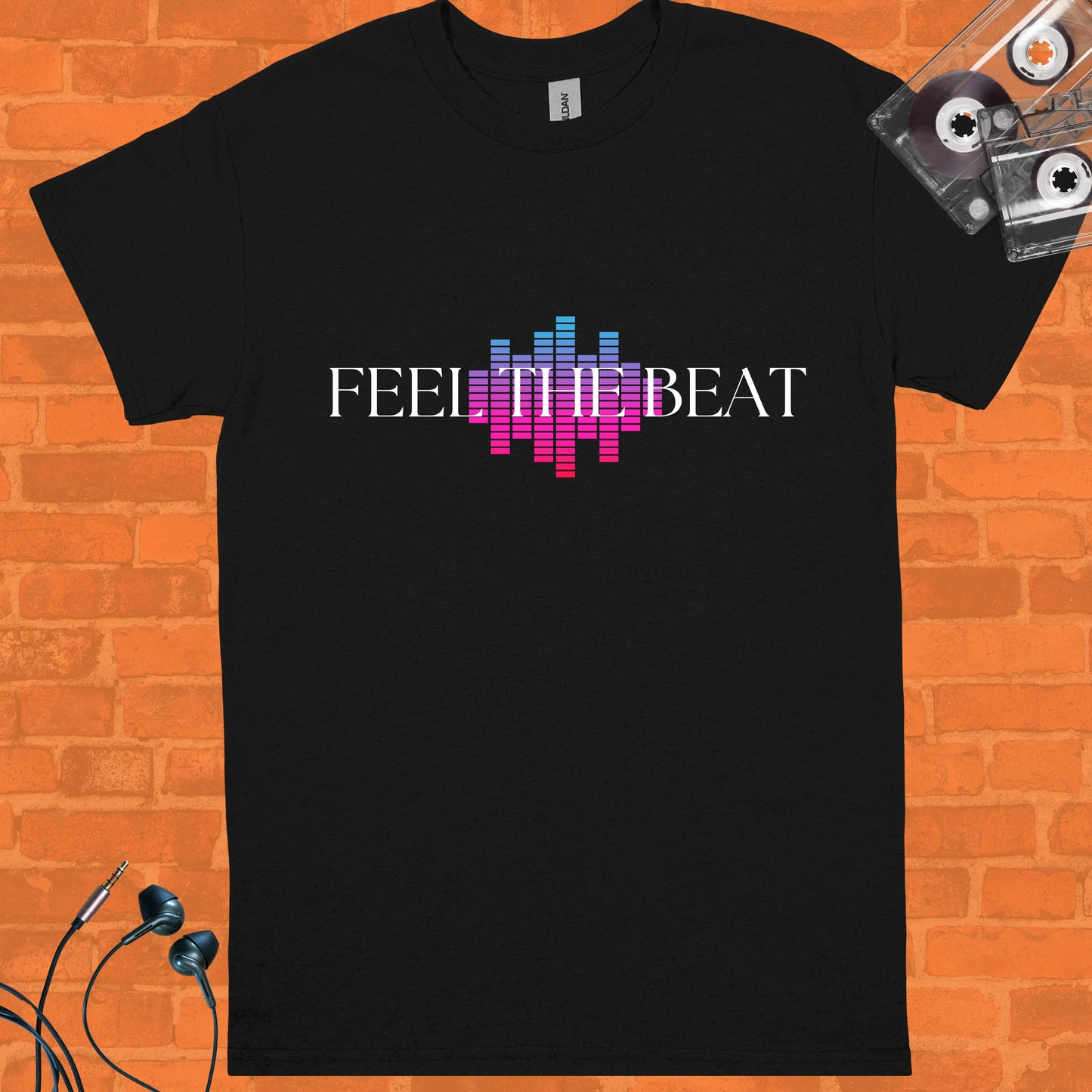 Feel the Beat Unisex tee 2 || Happiness and Music Merch