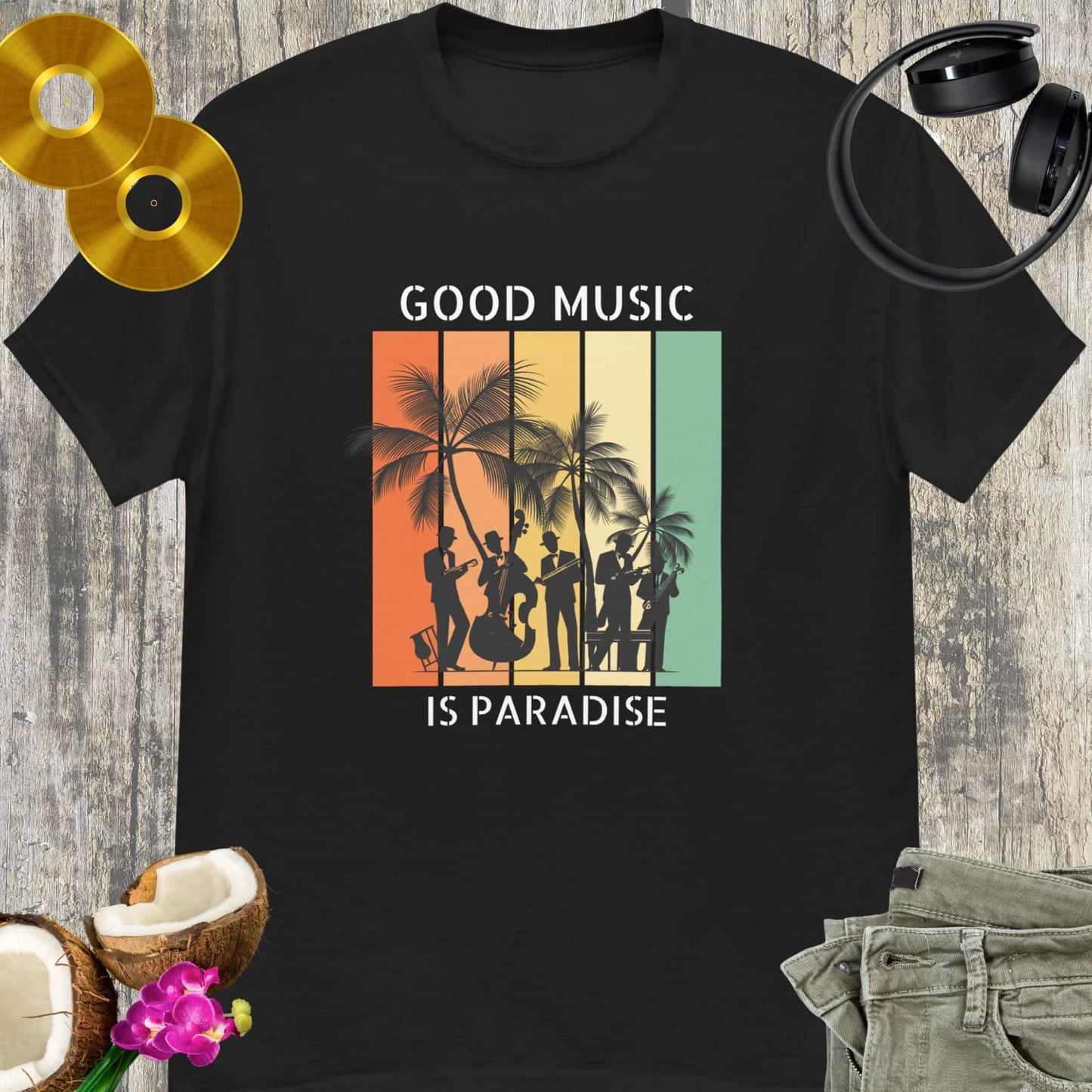 Good Music is Paradise Unisex tee || Happiness and Music Merch
