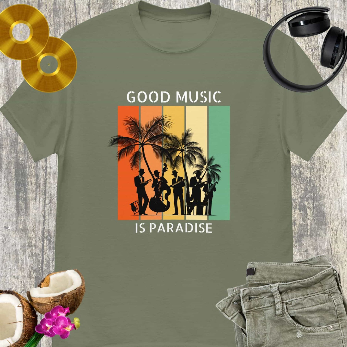 Good Music is Paradise Unisex tee || Happiness and Music Merch