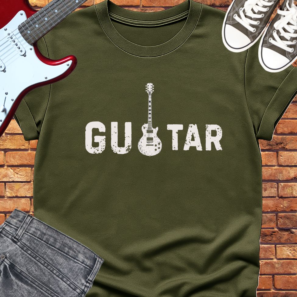 Guitar classic tee || Happiness and Music Merch