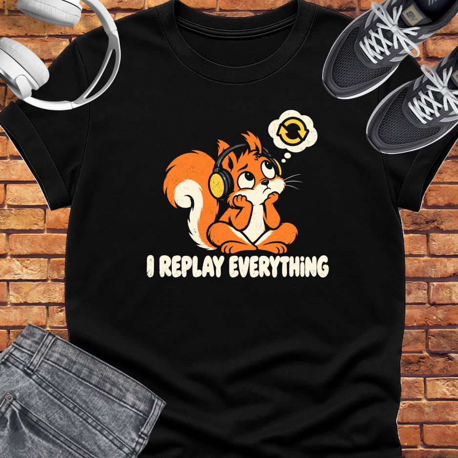 I replay everything tee || Happiness and Music Merch