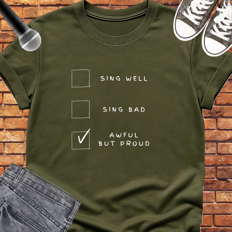 I Sing classic tee || Happiness and Music Merch