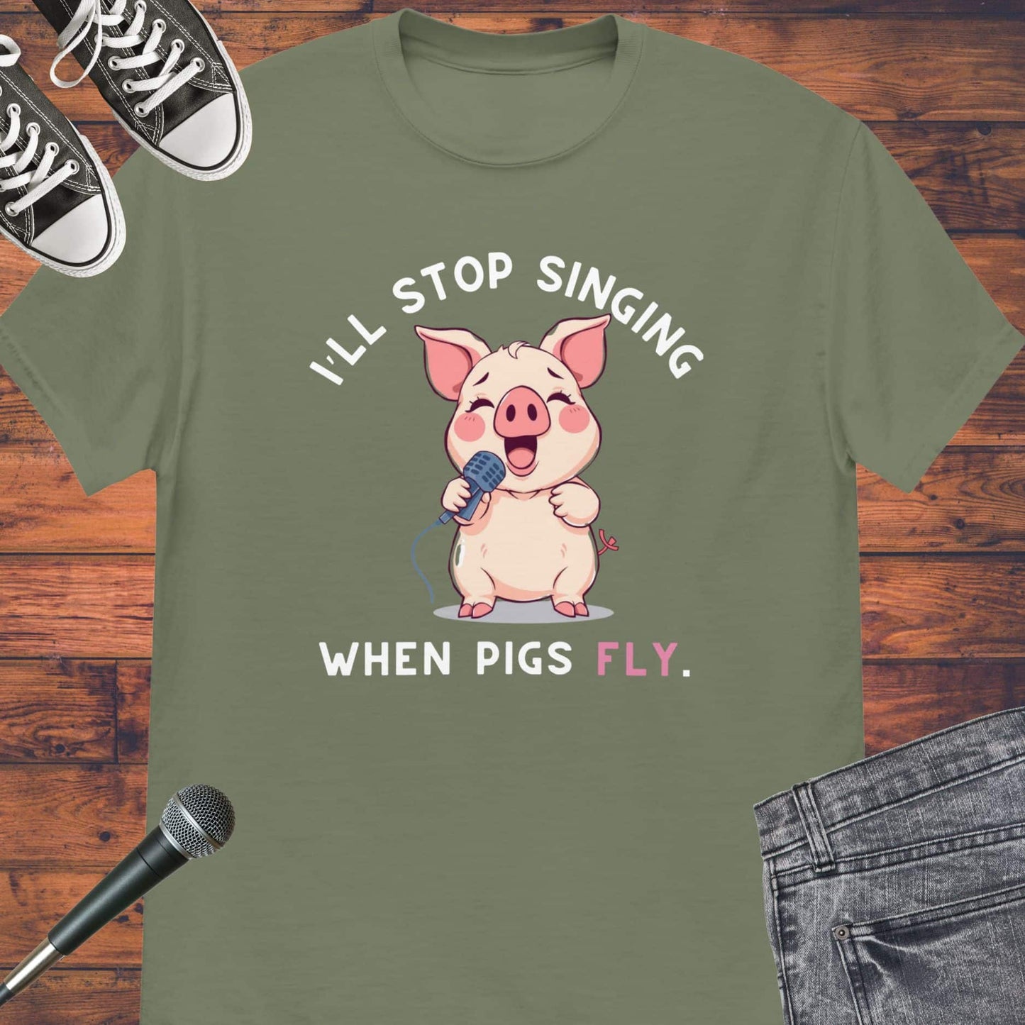 I’ll stop singing Unisex tee || Happiness and Music Merch