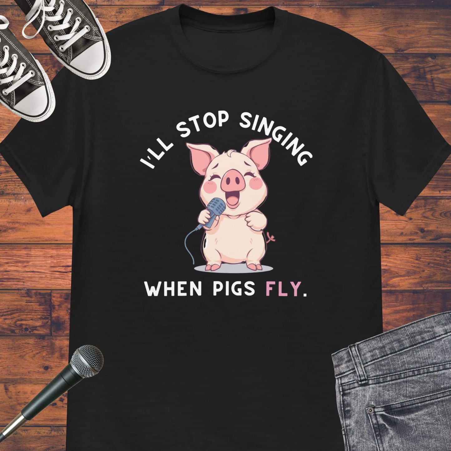 I’ll stop singing Unisex tee || Happiness and Music Merch