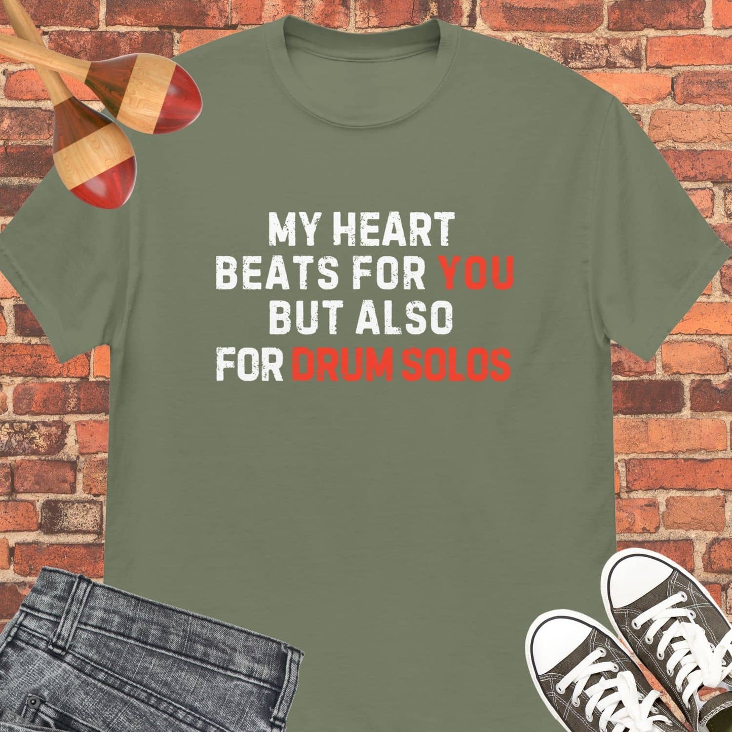 My heart beats for you Unisex tee || Happiness and Music Merch