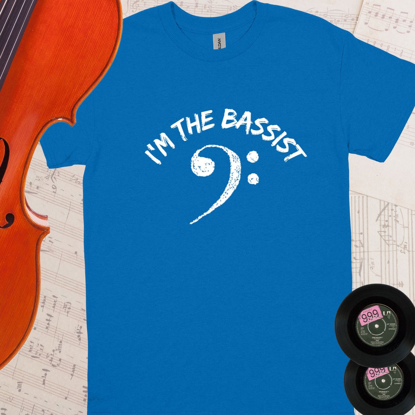 I'm the Bassist Unisex classic tee || Happiness and Music Merch