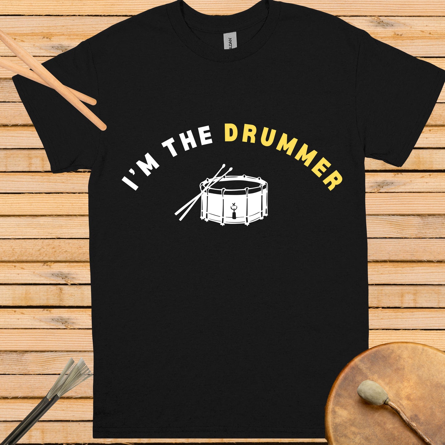 I'm the Drummer Unisex classic tee || Happiness and Music Merch