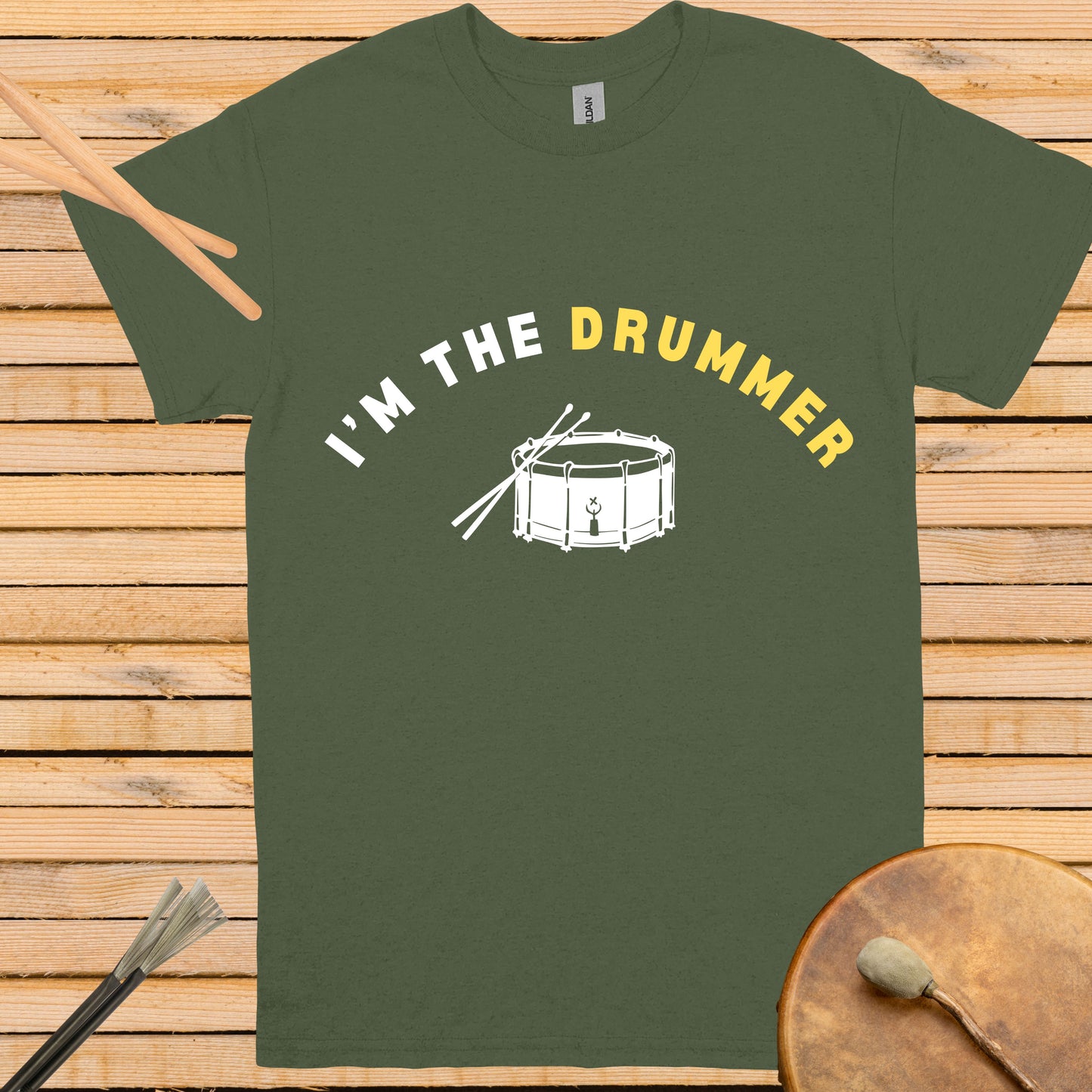 I'm the Drummer Unisex classic tee || Happiness and Music Merch