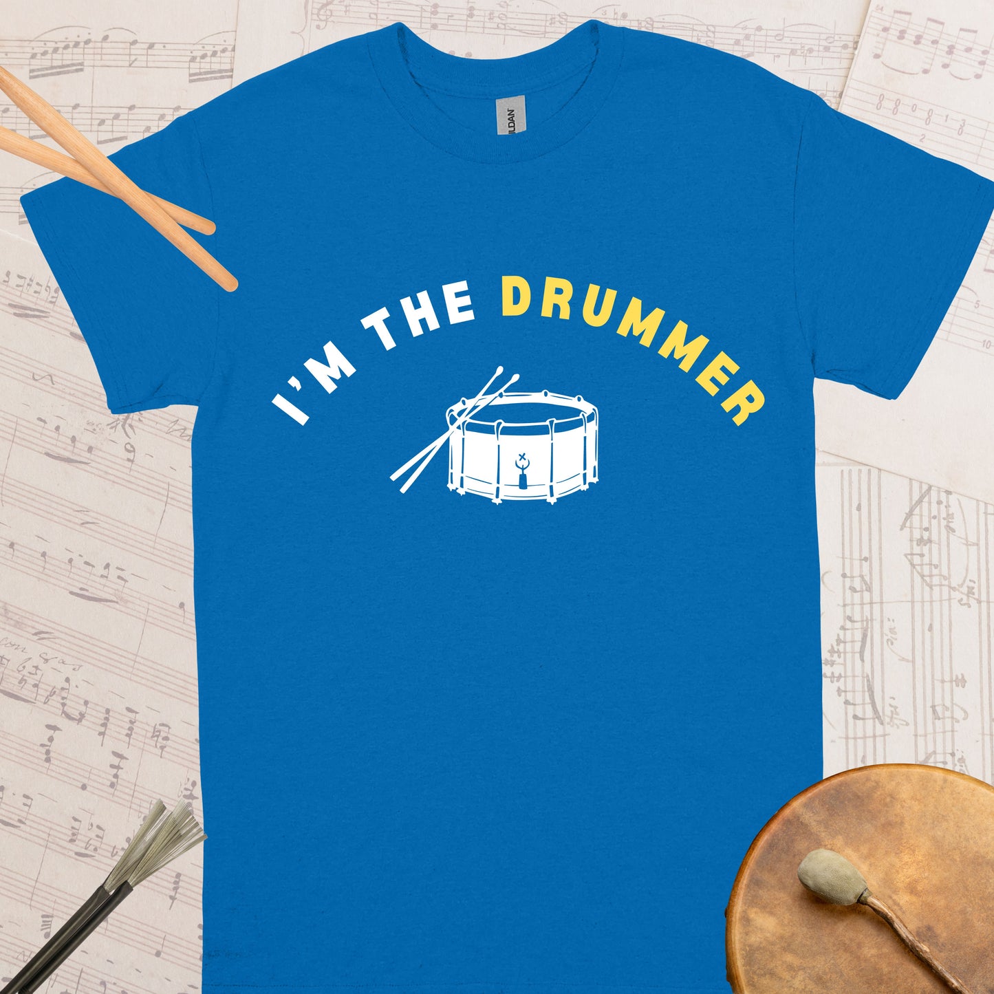 I'm the Drummer Unisex classic tee || Happiness and Music Merch