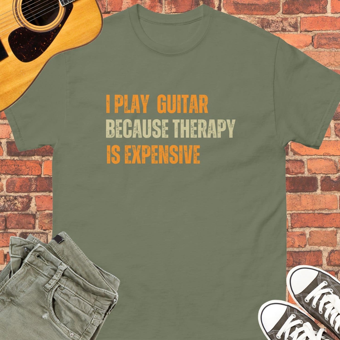 I Play Guitar Unisex  tee 2 || Happiness and Music Merch