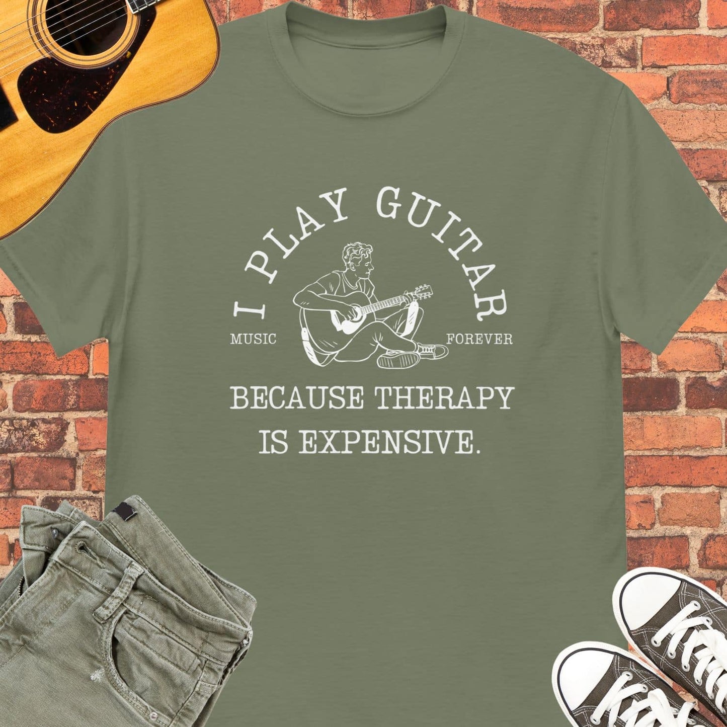 I Play Guitar Unisex tee || Happiness and Music Merch