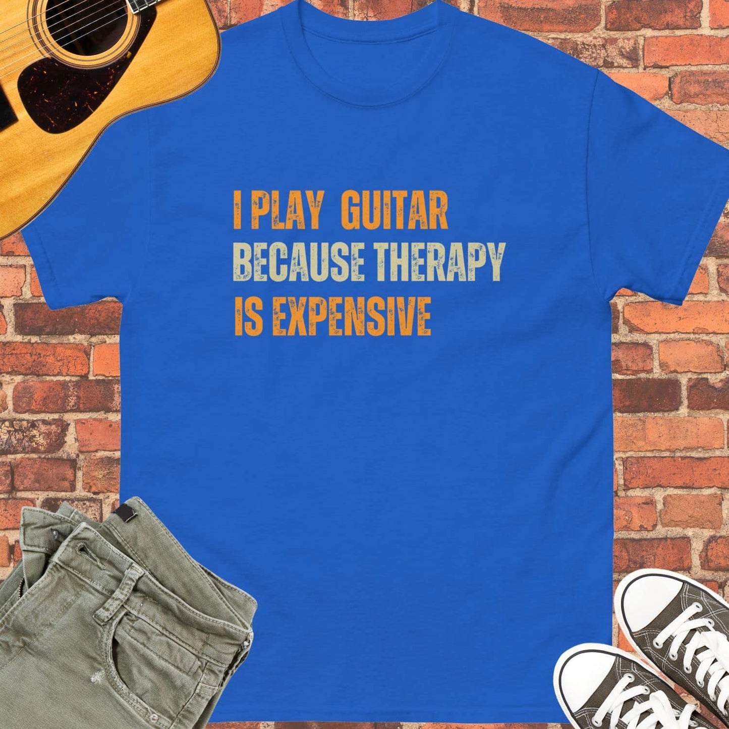 I Play Guitar Unisex  tee 2 || Happiness and Music Merch