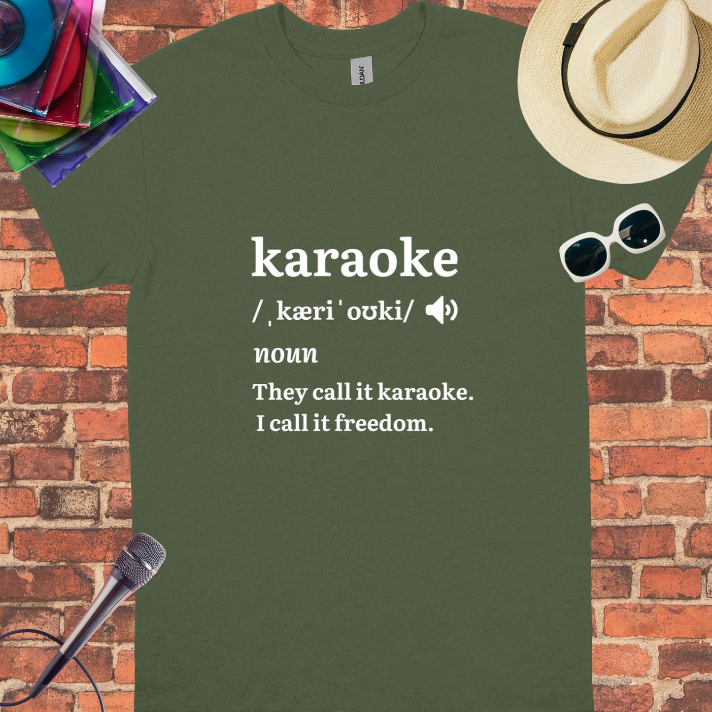 Karaoke Unisex tee || Happiness and Music Merch
