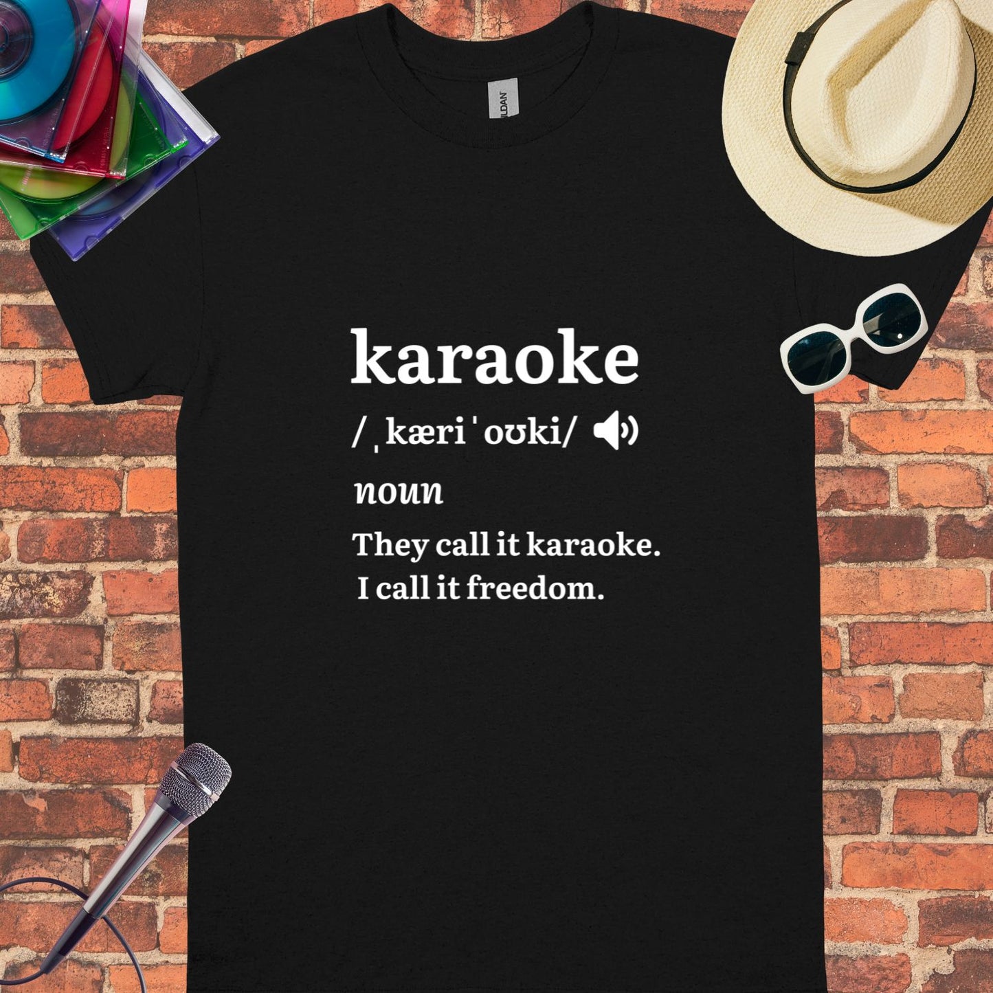Karaoke Unisex tee || Happiness and Music Merch