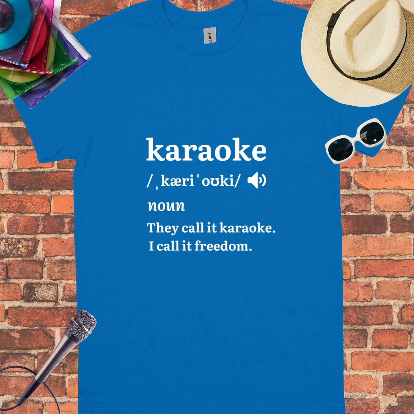 Karaoke Unisex tee || Happiness and Music Merch