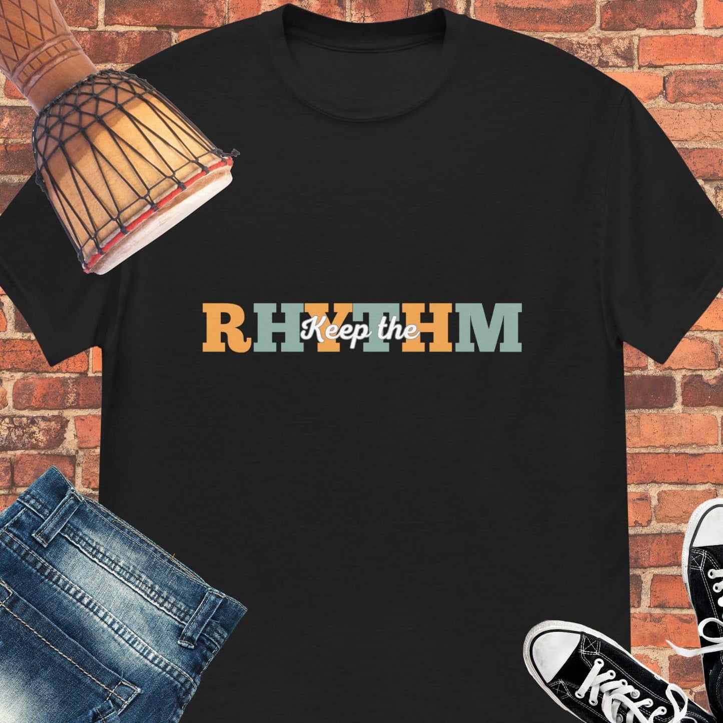 Keep The Rhythm Unisex tee || Happiness and Music Merch