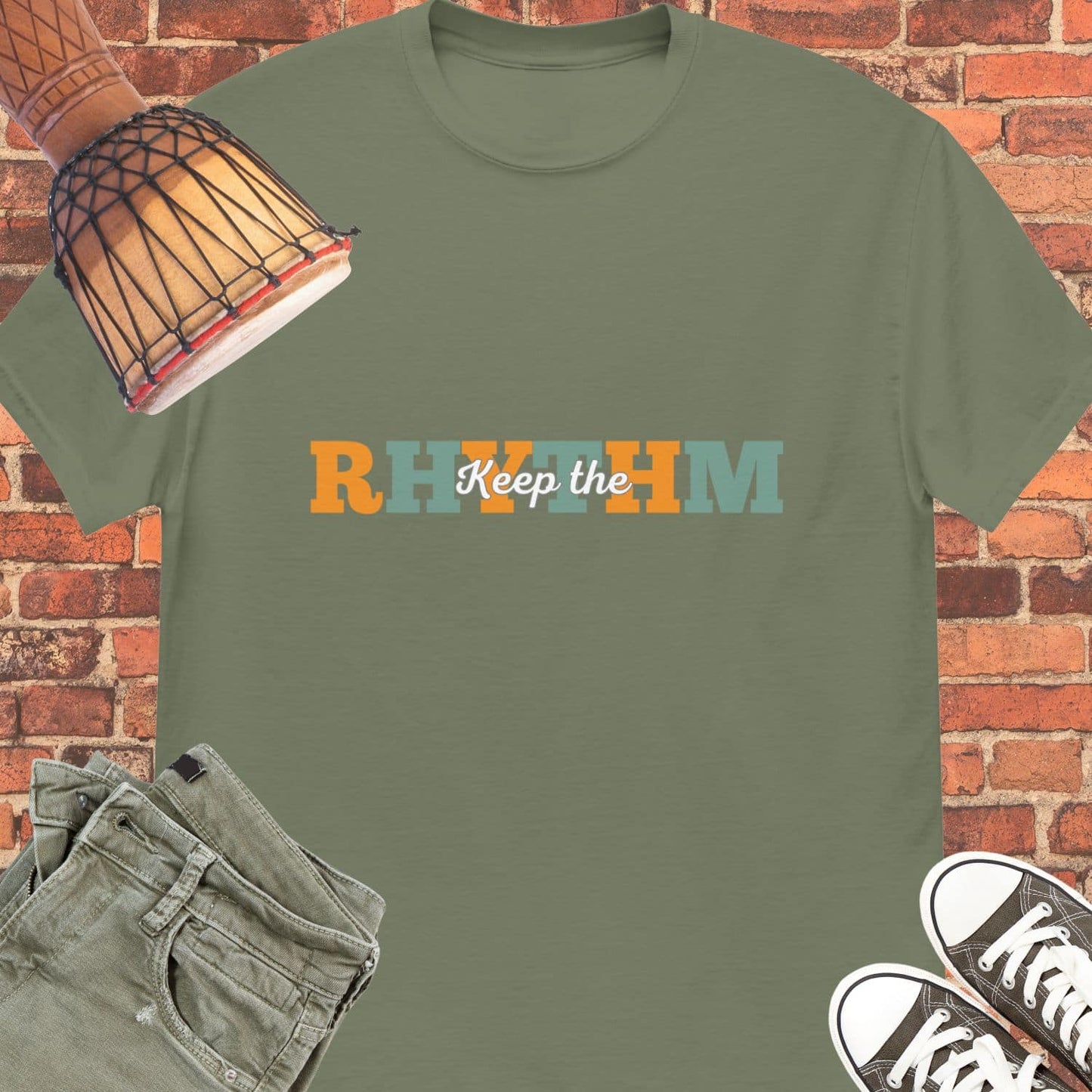 Keep The Rhythm Unisex tee || Happiness and Music Merch