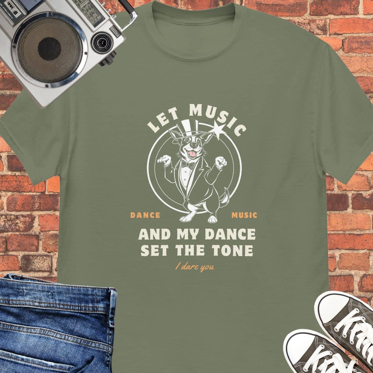 let music set the tone tee || Happiness and Music Merch