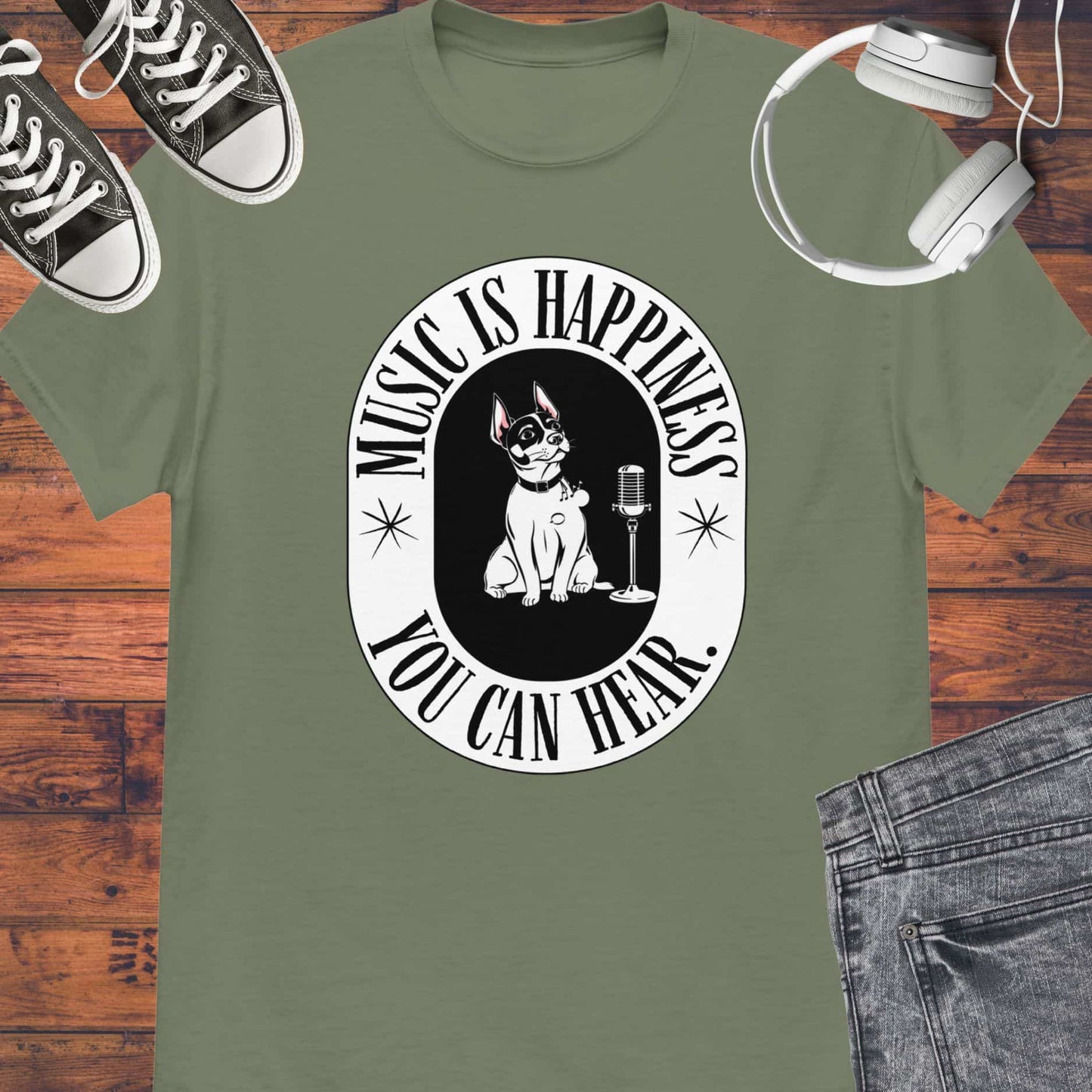 Music is Happiness Unisex tee || Happiness and Music Merch