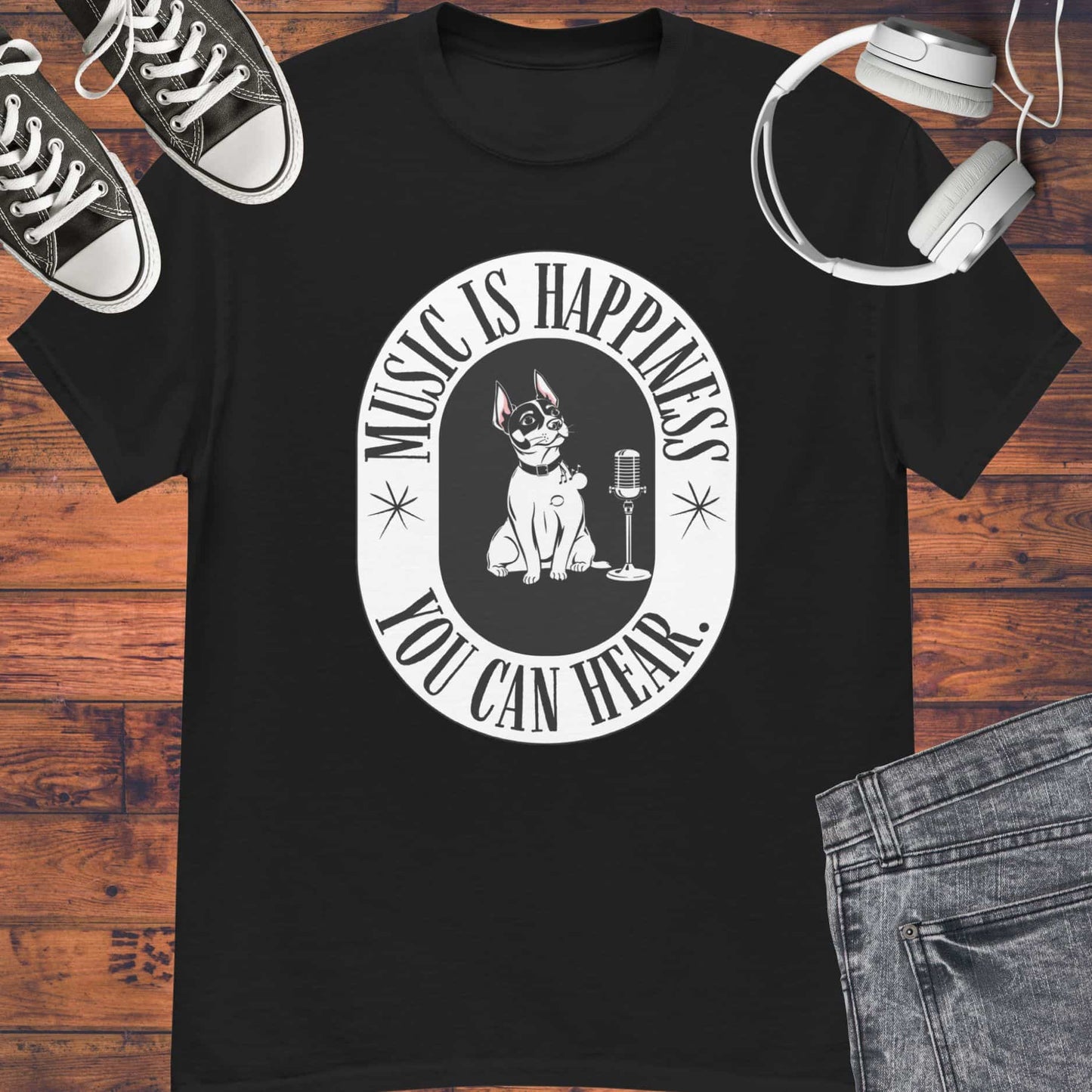 Music is Happiness Unisex tee || Happiness and Music Merch
