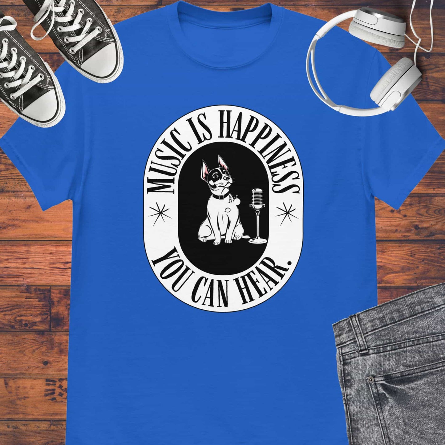 Music is Happiness Unisex tee || Happiness and Music Merch