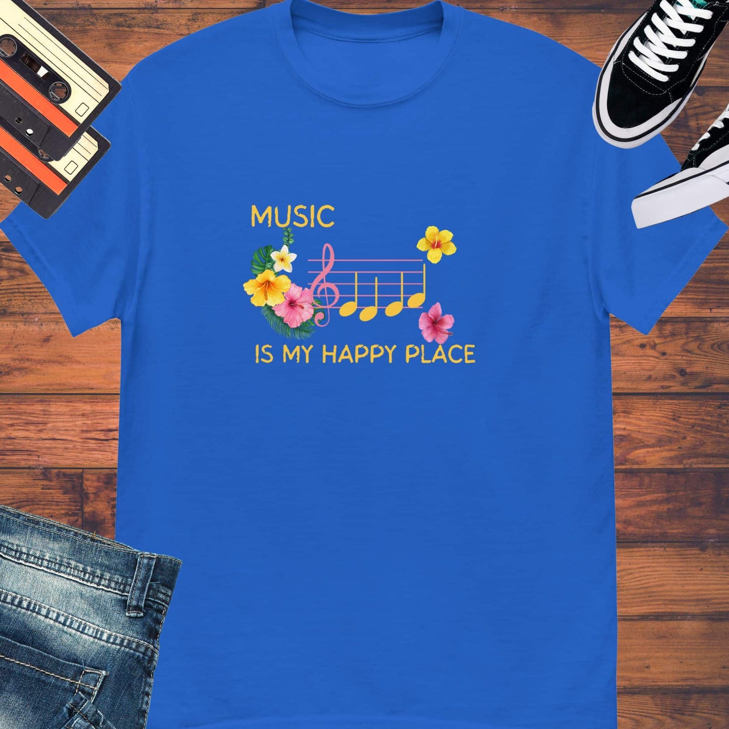 Music is my Happy Place tee || Happiness and Music Merch