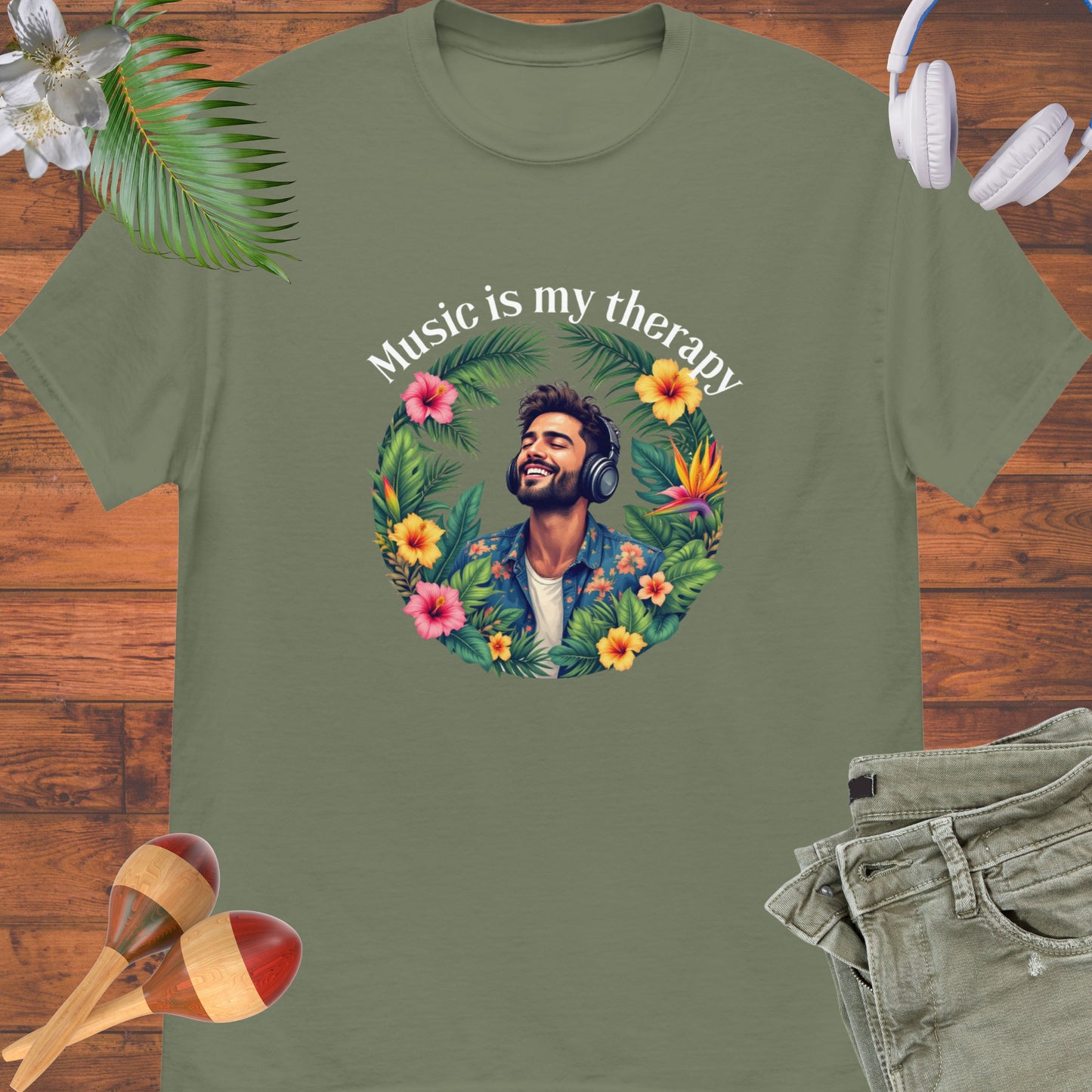 Music is my Therapy Unisex tee 2 || Happiness and Music Merch