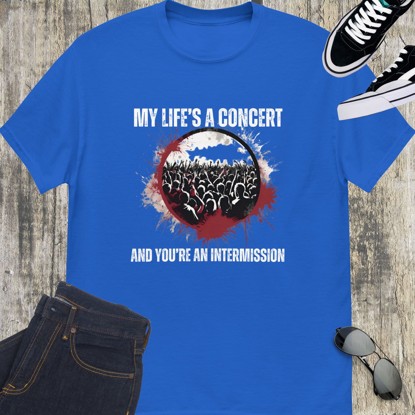 My life’s a Concert Unisex tee || Happiness and Music Merch