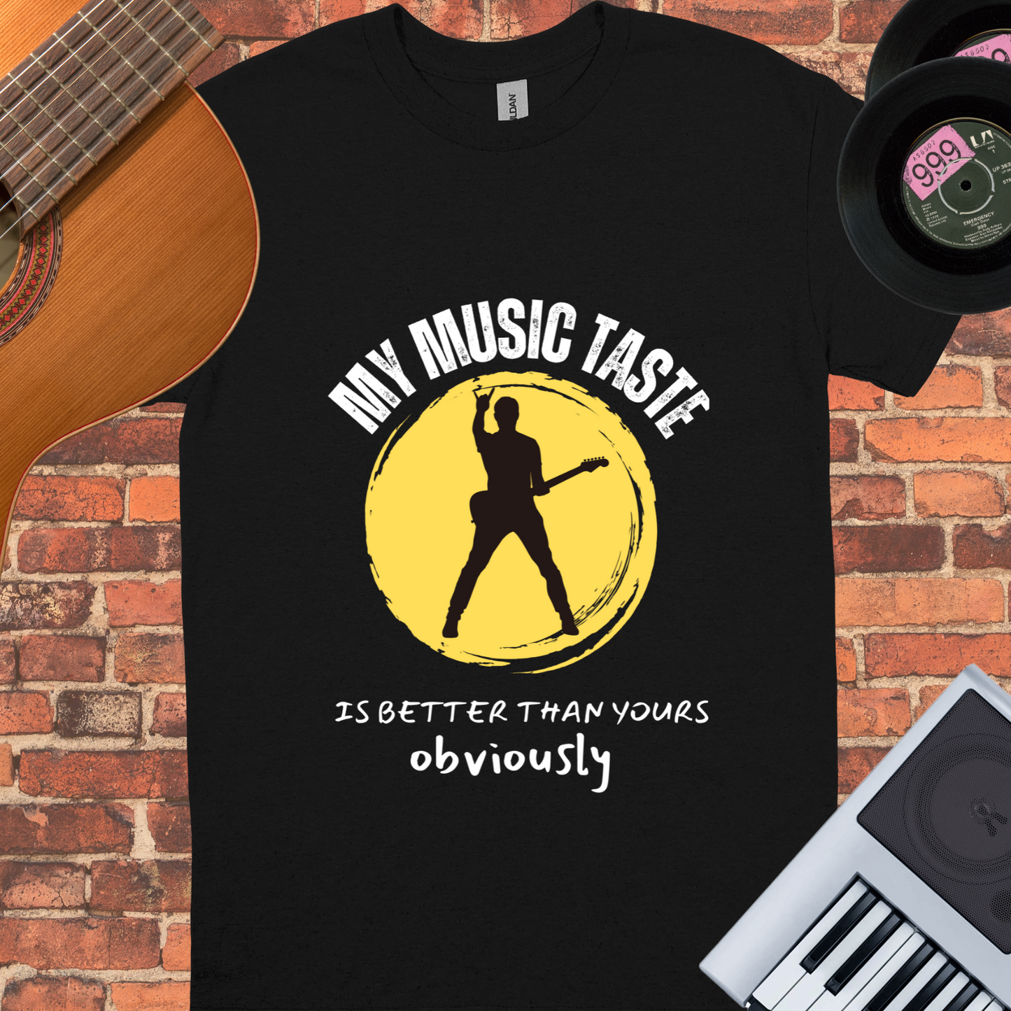 My music taste is better than yours unisex  tee || Happiness and Music Merch